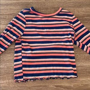 long sleeve crop top